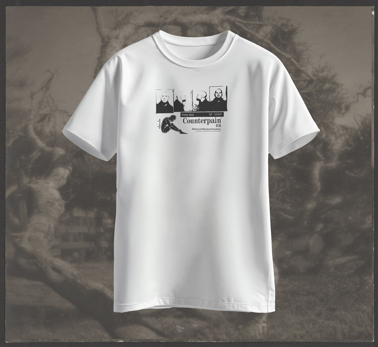 KUBA - "Counterpain" T-Shirt (white)