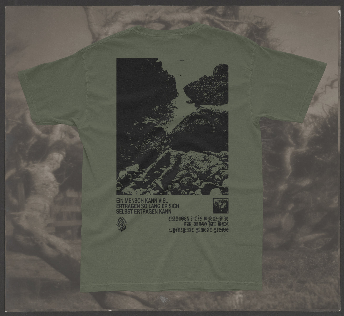 KUBA - "Rücken zur Wand" T-Shirt (olive green)